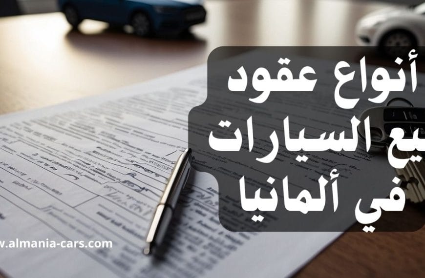 شرح عقد بيع سيارة في المانيا
