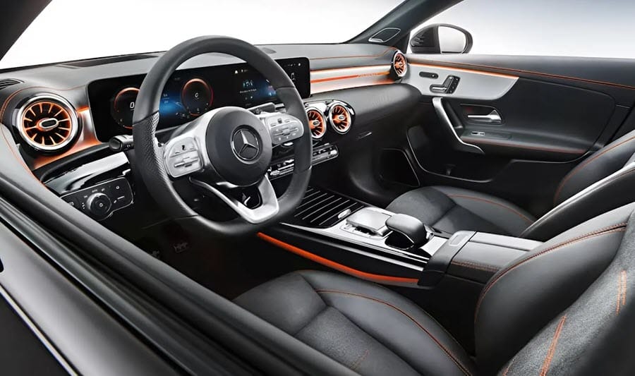 مواصفات مرسيدس CLA 180 واسعارها في المانيا 3 التصميم الداخلي في مرسيدس CLA 180