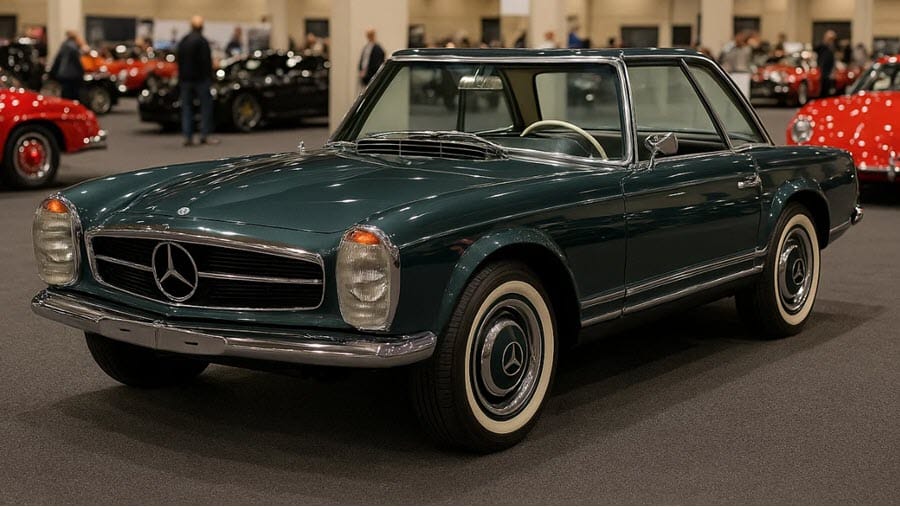 اشهر أنواع سيارات مرسيدس القديمة 8 مرسيدس 230SL باجودا – W113